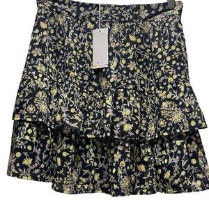 NWT Boden Ruffle Mini Skirt Floral Size 6